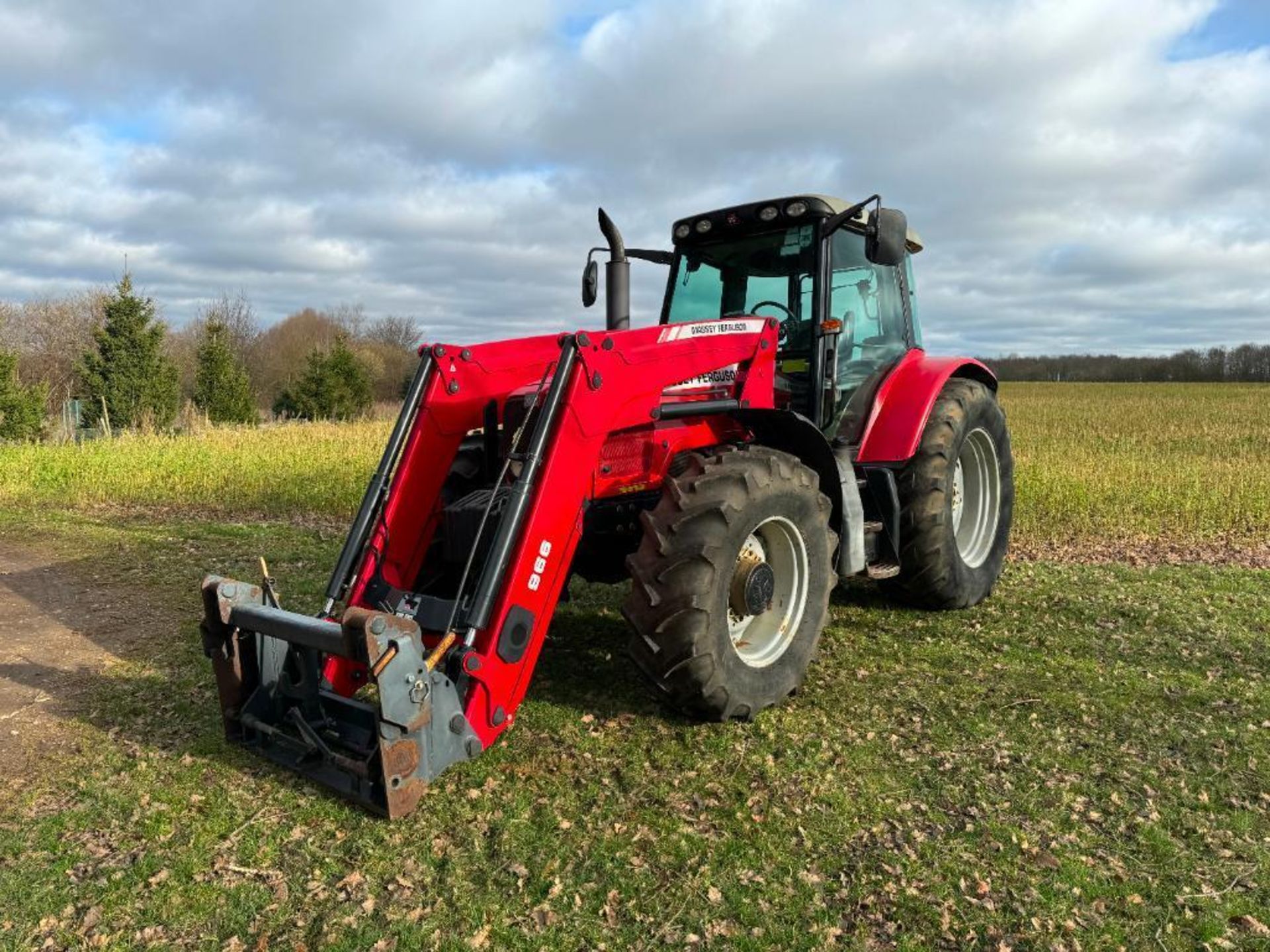 2005 Massey Ferguson 6480 Dynashift 4wd 40kph tractor with 3 manual spools, 10No front wafer weights - Bild 6 aus 26