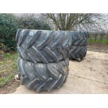 4No 710/55R30 wheels and tyres to fit Bateman RB35.