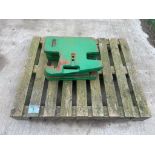 5No John Deere 50kg wafer weights