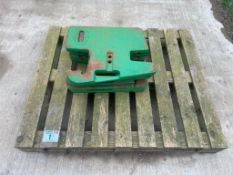 5No John Deere 50kg wafer weights