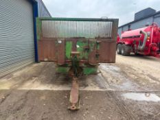 Easterby 16t twin axle grain trailer on 285/65R22.5 wheels and tyres