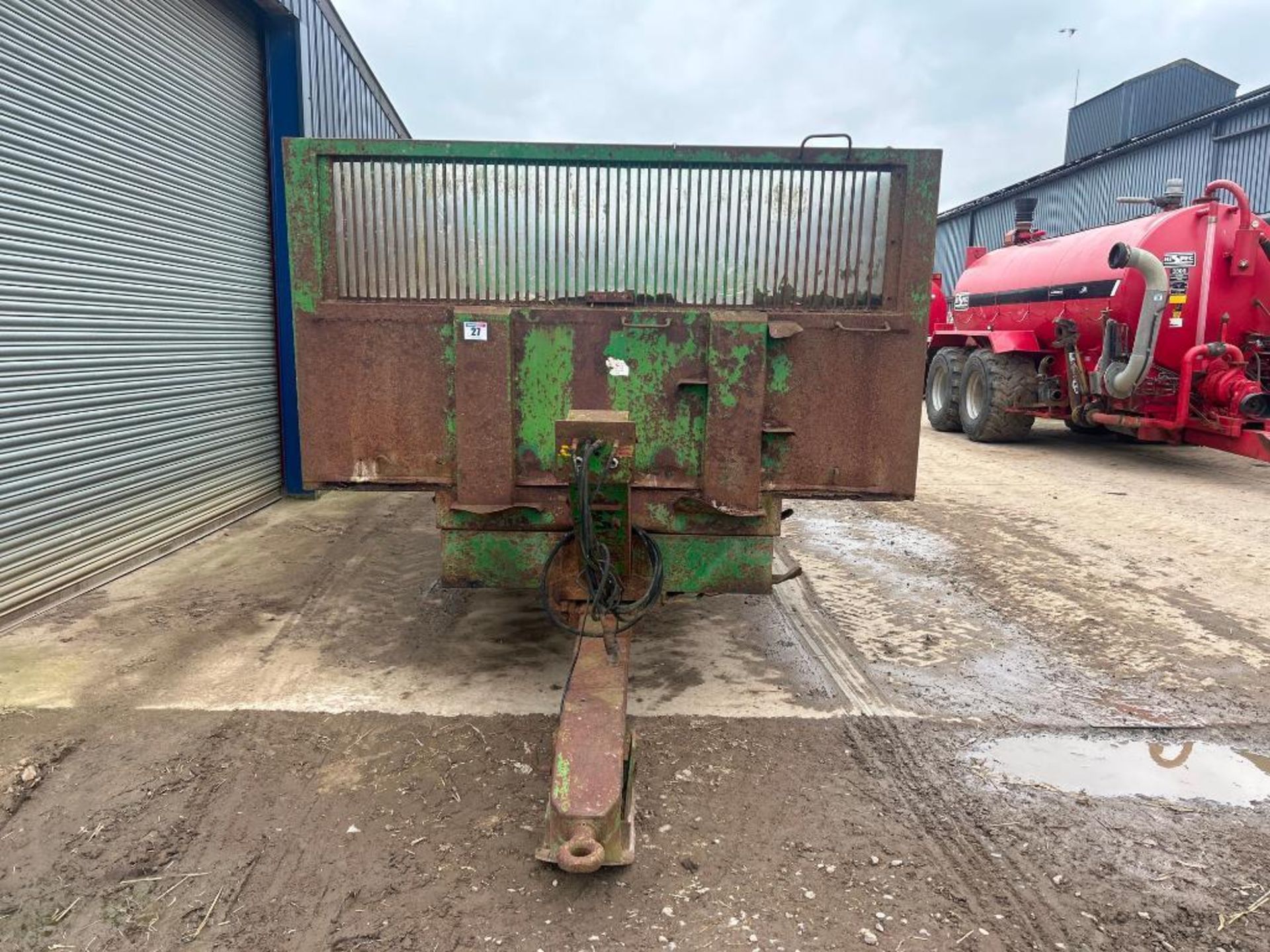 Easterby 16t twin axle grain trailer on 285/65R22.5 wheels and tyres