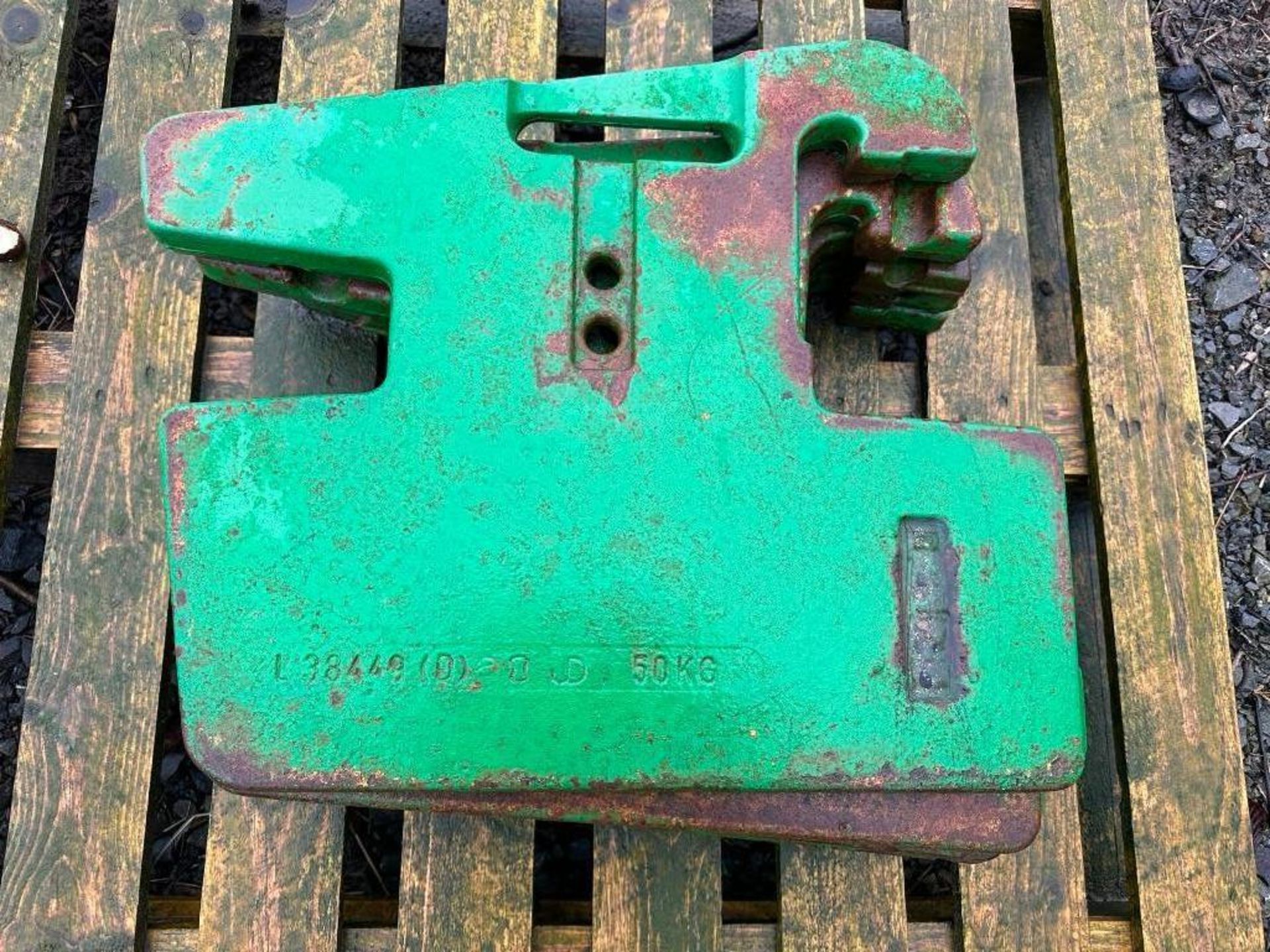 5No John Deere 50kg wafer weights - Bild 2 aus 3