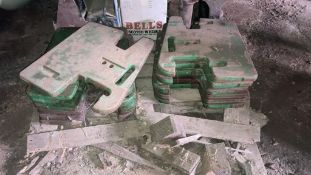 13No. John Deere 50KG Wafer Weights - (Cambridgeshire)