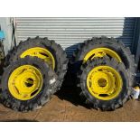 John Deere 3050 Wheels and Tyres - 380/70R28 and 480/85R38 - (Norfolk)