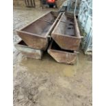 4No. 15 Ft Feed Troughs - (Essex)