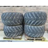 4No. Floatation Tyres and Rims - 800/45-30.5 - (Norfolk)