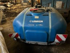 2016 Lemken Gemini 7, 1,000L Sprayer Front Tank - (Derbyshire)