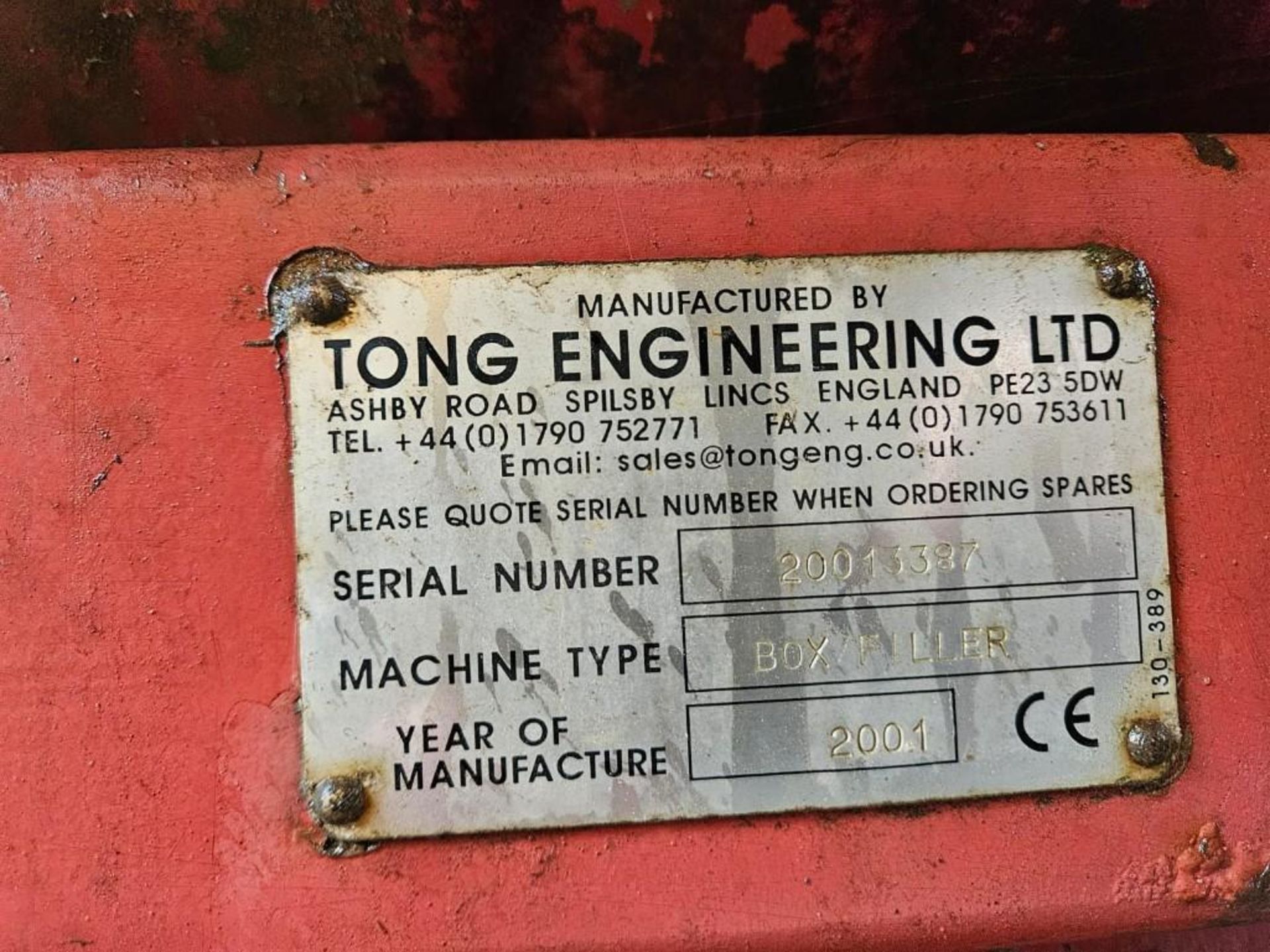 2001 Tong Easy Fill Box Filler - (Cambridgeshire) - Image 4 of 4