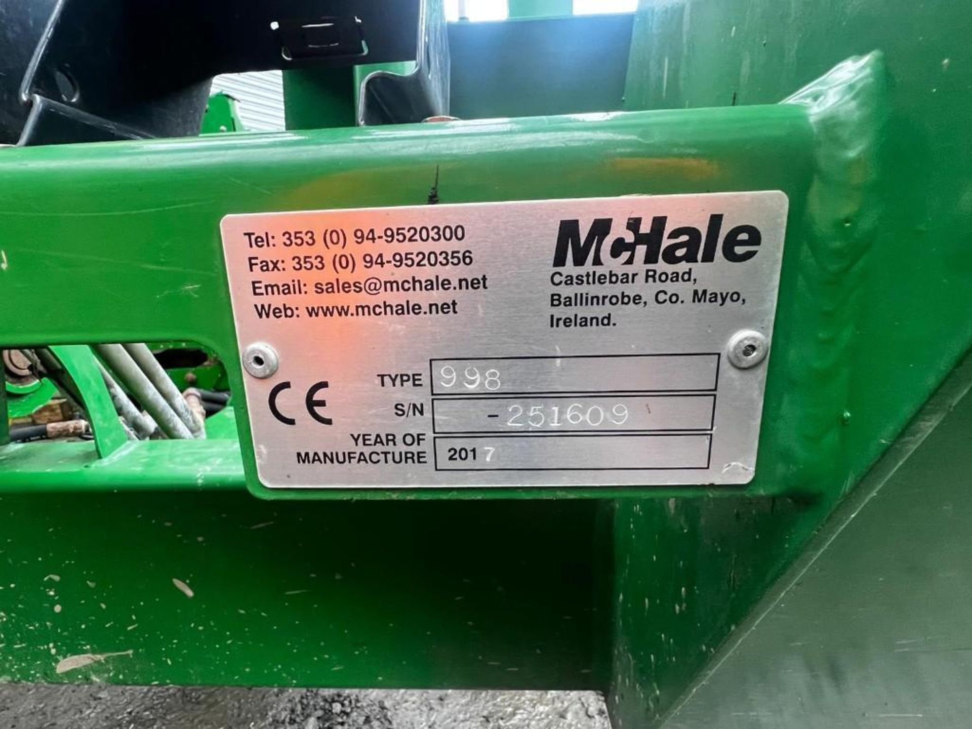 2017 McHale 998 Bale Wrapper (Yorkshire) - Image 16 of 16