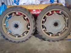 2No. Row Crop Wheels and Tyres - 9.5R44 - (Cambridgeshire)