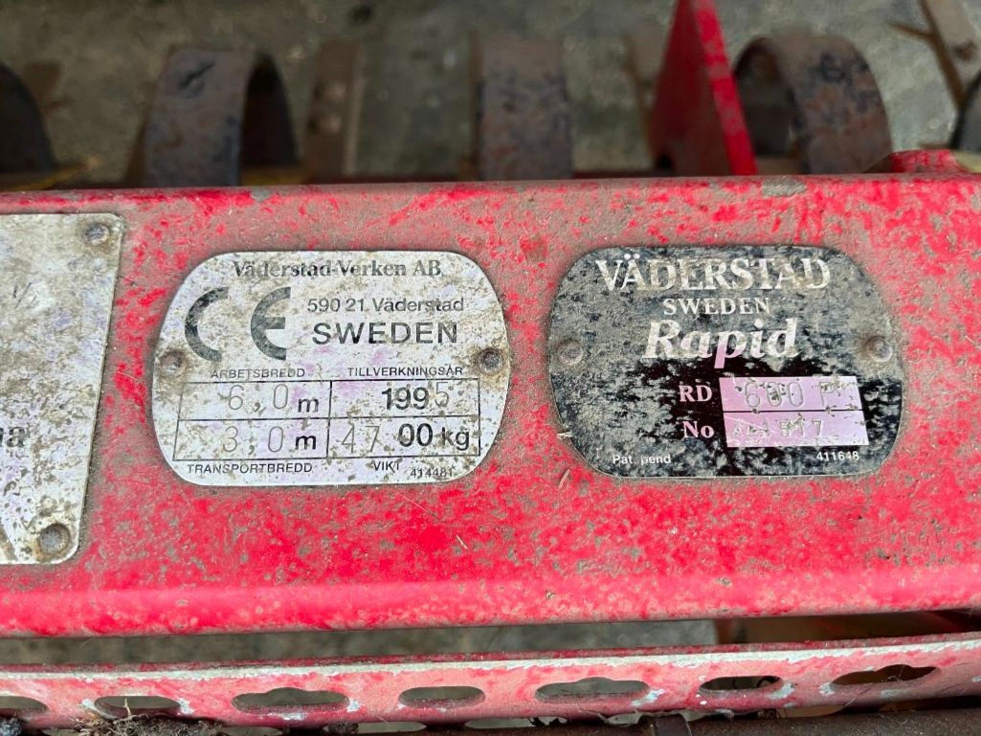 1995 Vaderstad Rapid 600P - (Suffolk) - Image 15 of 15