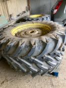 John Deere Wheels & Tyres - 420/88R24 and 460/85R38 - (Lincolnshire)