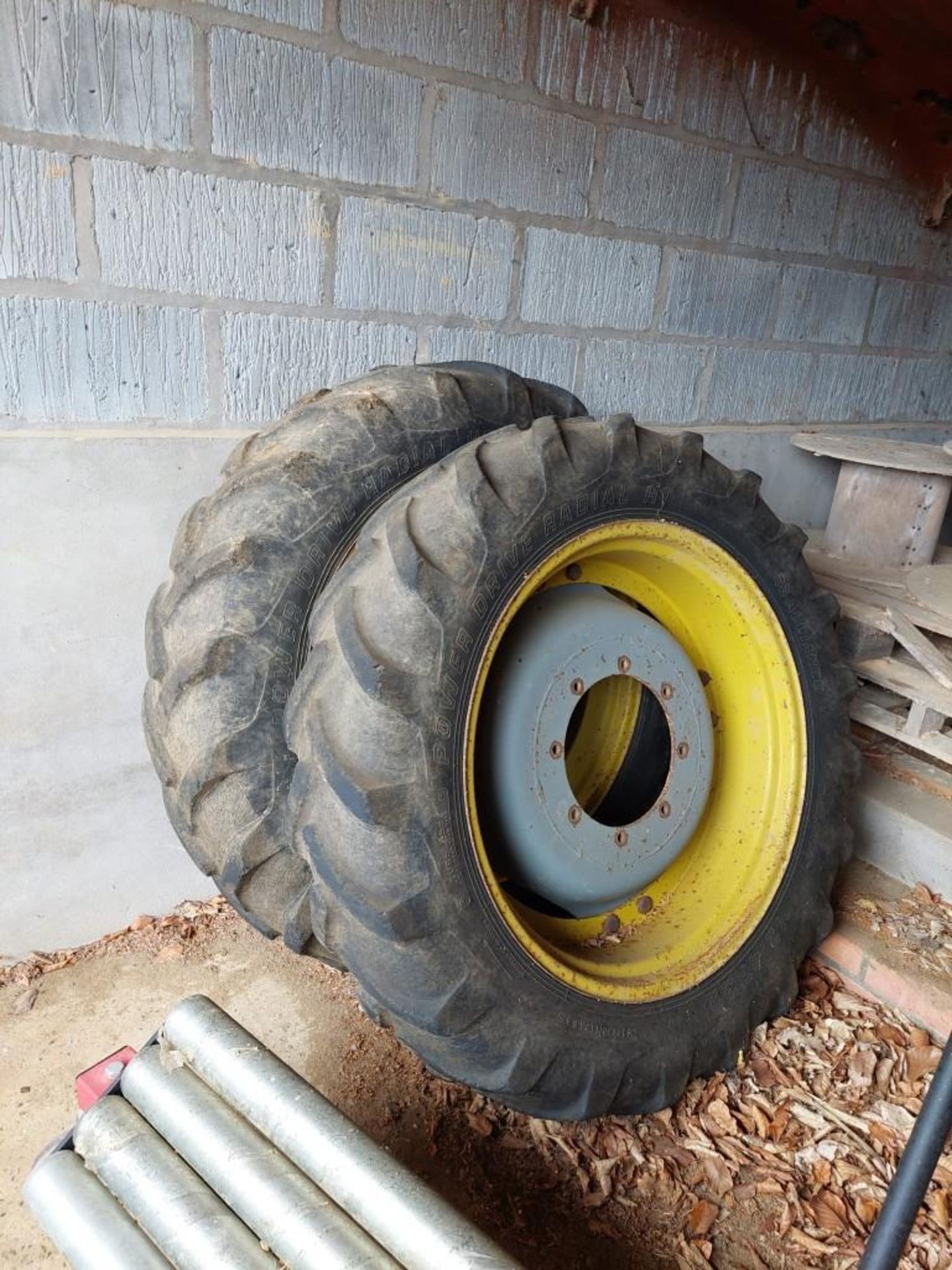 Row Crop Wheels and Tyres - 12.4R32 and 12.4R46 - (Norfolk) - Image 2 of 2