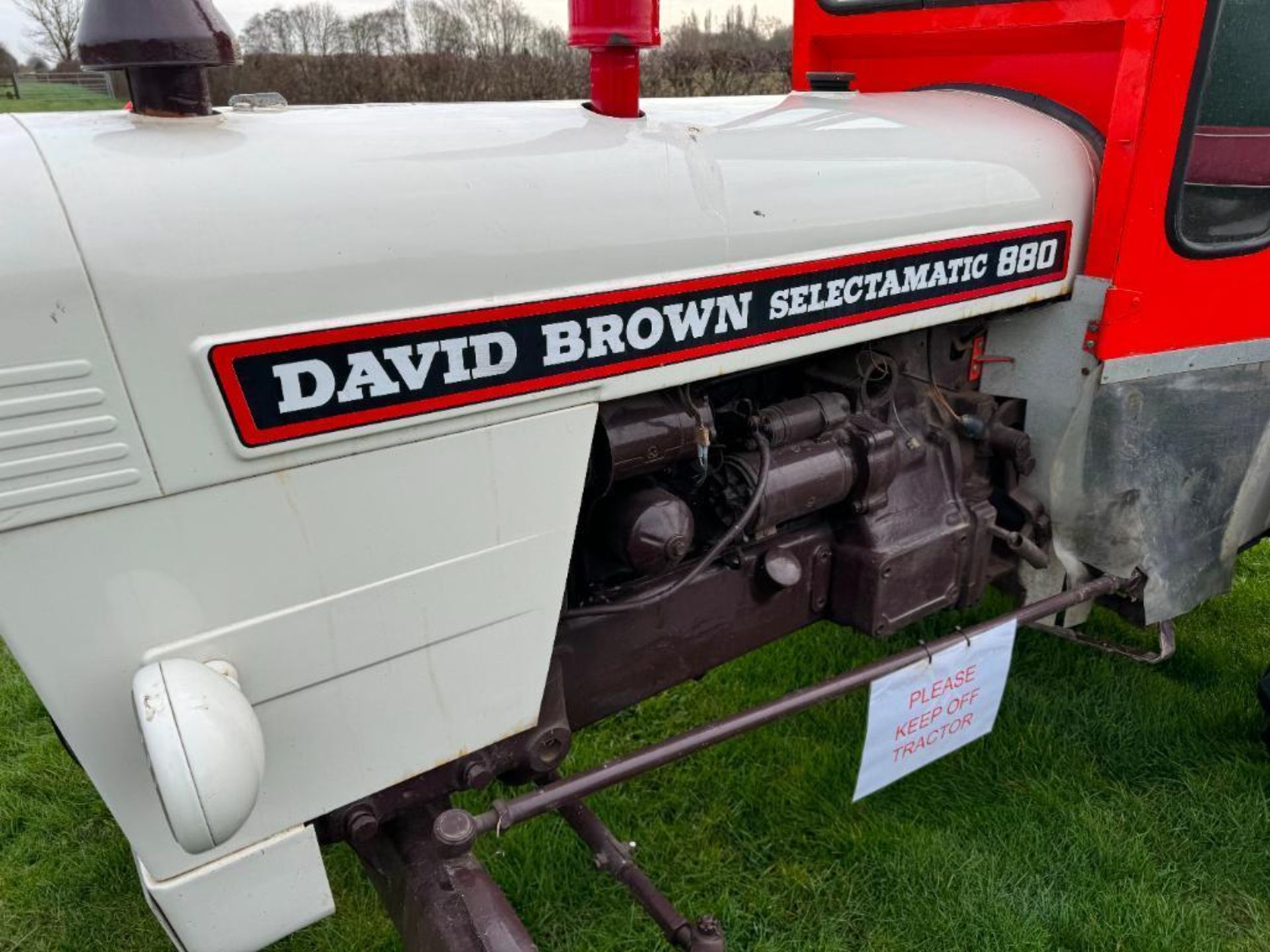 1968 David Brown 880 Selectamatic 2wd diesel tractor with canvas cab, rear hydraulic valve, PTO, rea - Image 5 of 19