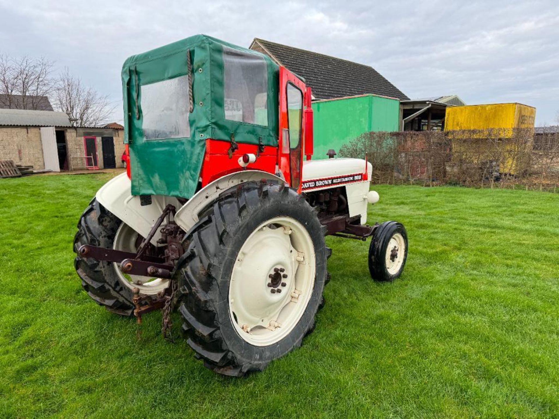 1968 David Brown 880 Selectamatic 2wd diesel tractor with canvas cab, rear hydraulic valve, PTO, rea - Image 10 of 19