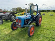 1962 Fordson Dexta 2wd diesel tractor with pick up hitch, rear linkage and rollbar on 12.4/11-28 rea