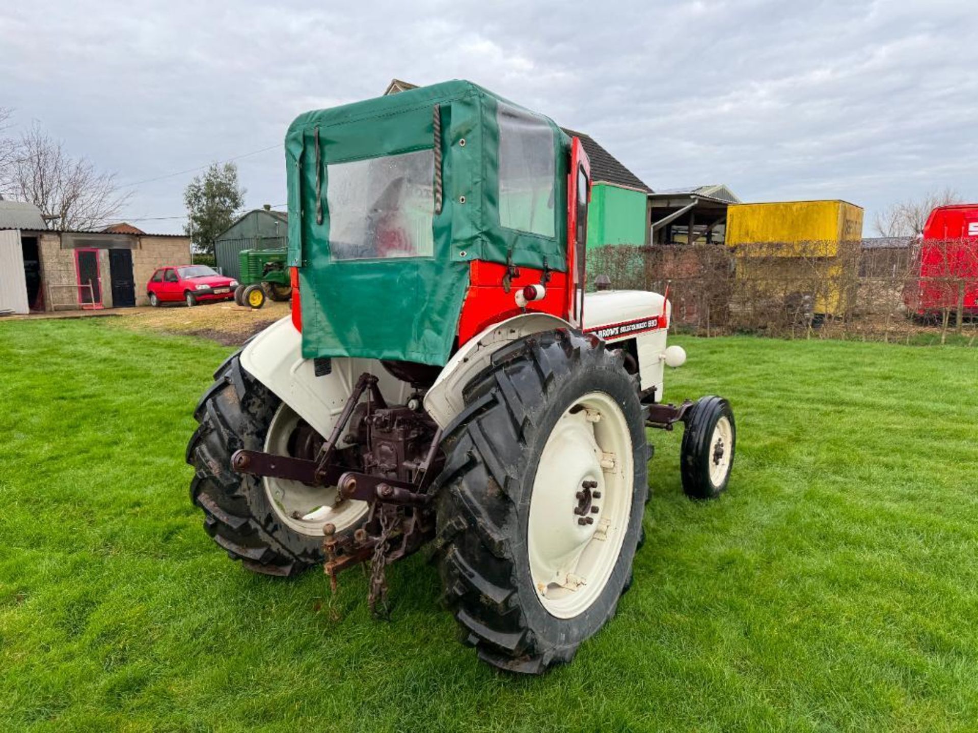 1968 David Brown 880 Selectamatic 2wd diesel tractor with canvas cab, rear hydraulic valve, PTO, rea - Image 8 of 19