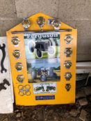 Tractor display board complete with AA badges