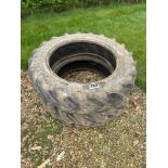 Pair Goodyear 11.2/10-28 tyres only