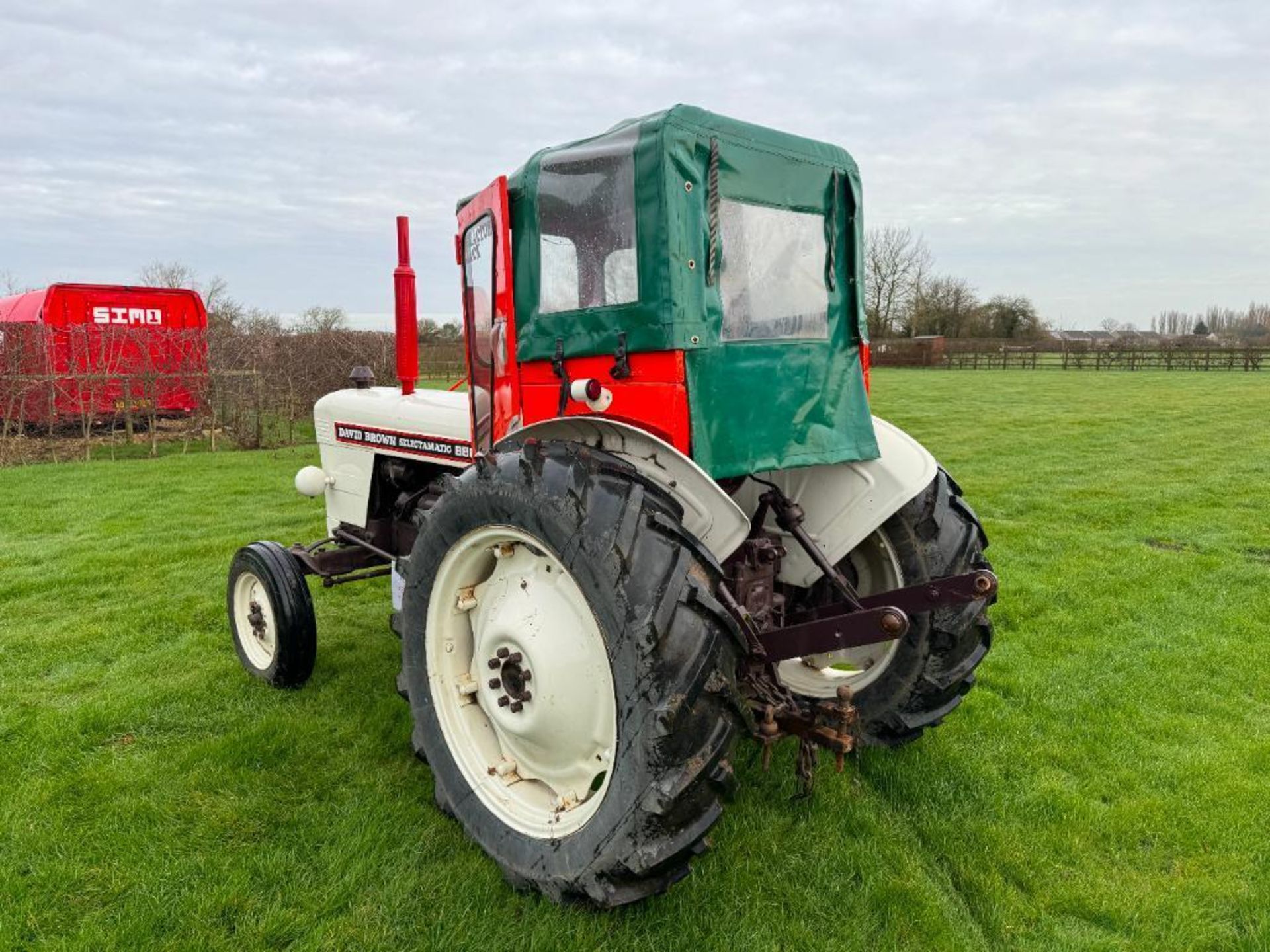 1968 David Brown 880 Selectamatic 2wd diesel tractor with canvas cab, rear hydraulic valve, PTO, rea - Image 6 of 19