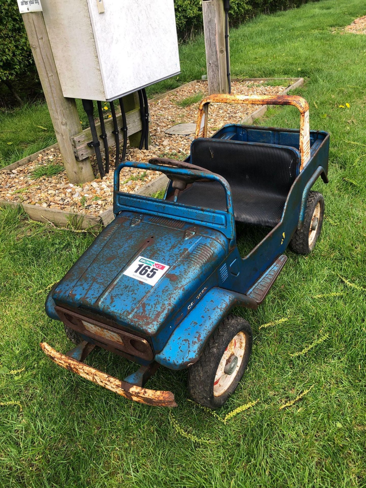 Vintage Toyota Land Cruiser childrens pedal car