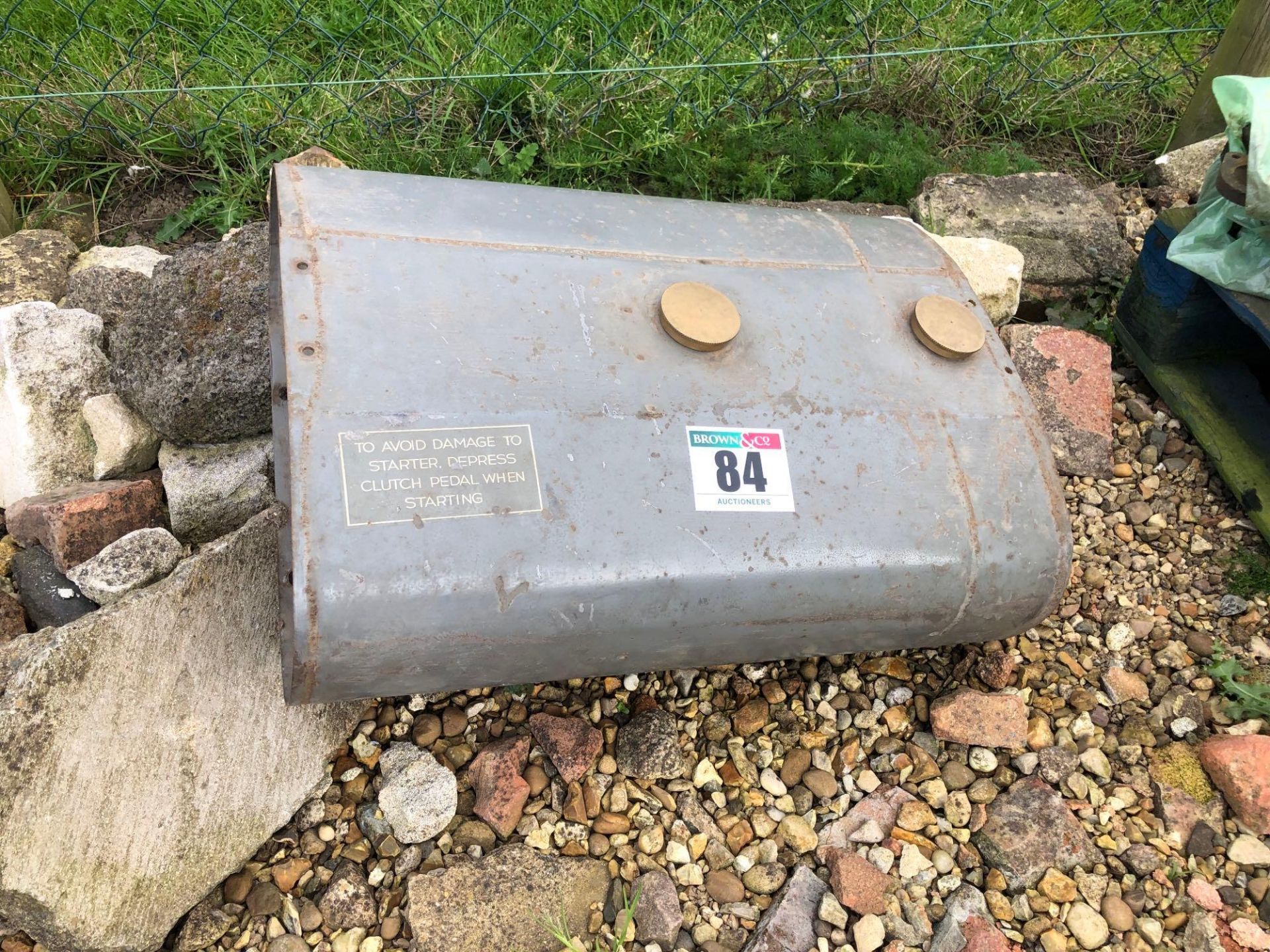 Ferguson petrol parrafin fuel tank. NB: Caps in office