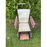 vintage folding wheelchair