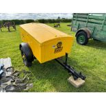 AA Tool trailer 5' x 3' single axle on 165/85R14 wheels and tyres. NB: Brass caps in office