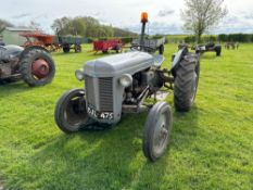 1950 Ferguson TEA 2wd petrol paraffin tractor with rear linkage and hitch on 10-28 rear and 4.00-19