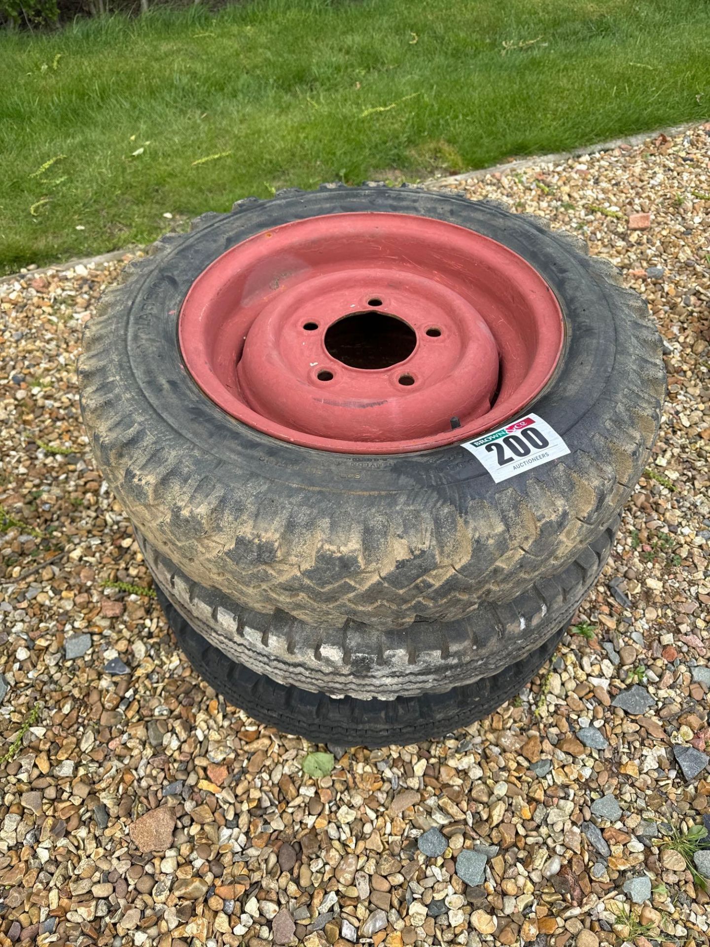3No 6.00-16 wheels and tyres