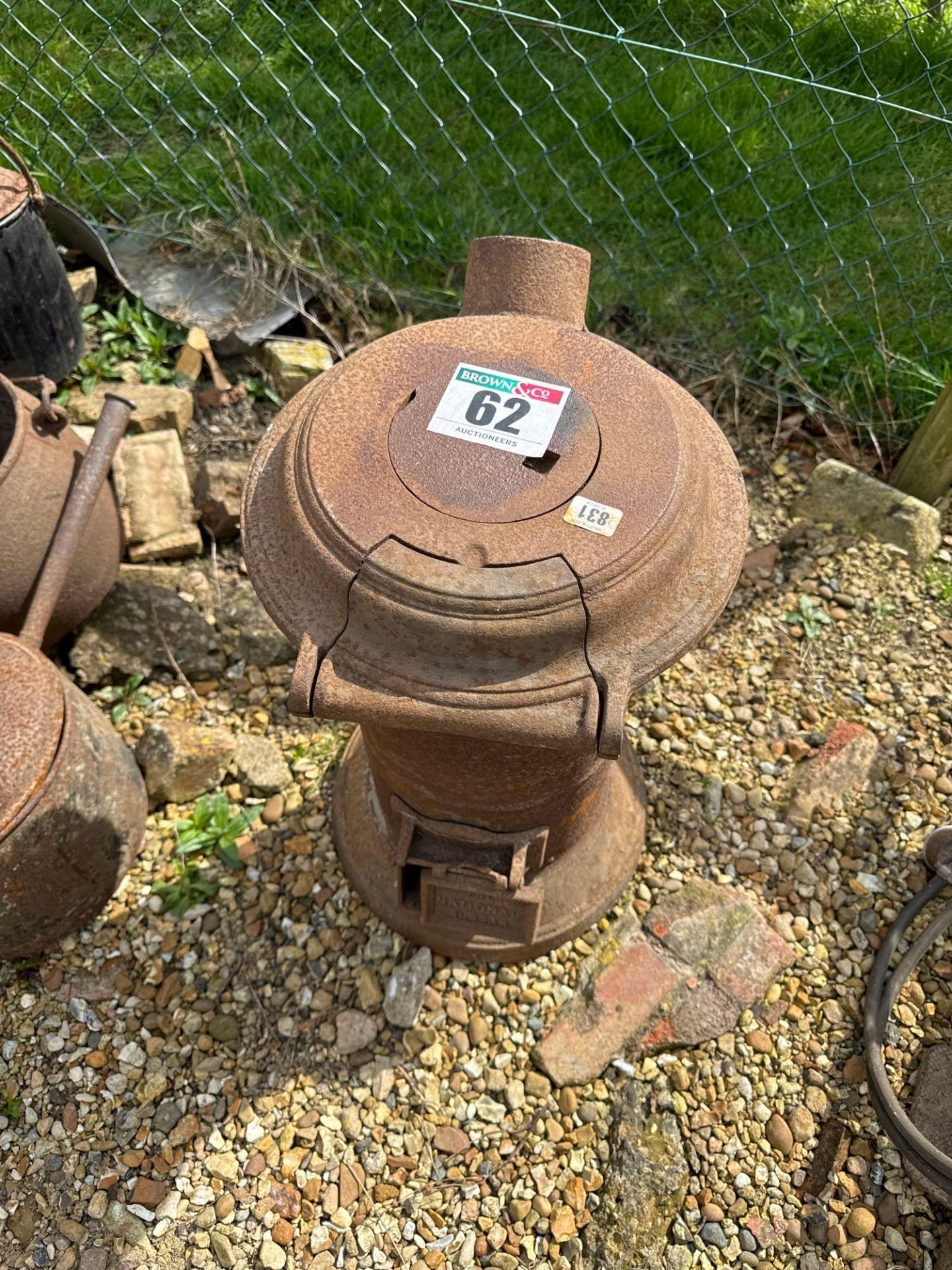 Vintage solid fuel burner