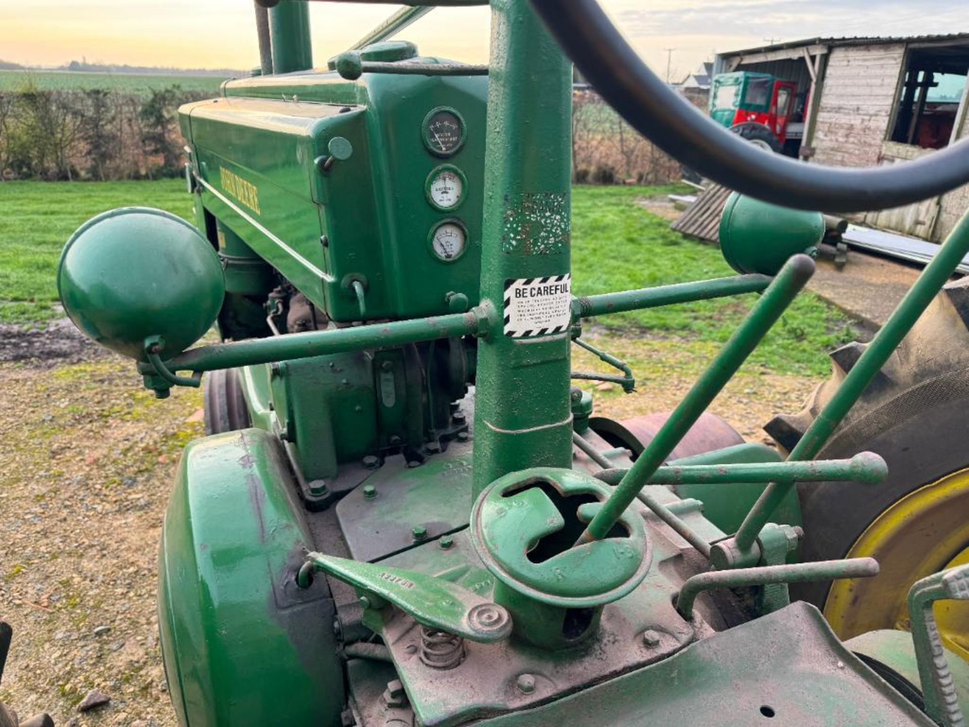 1948 John Deere Model A row crop tractor with side belt pulley, rear PTO and drawbar and twin front - Image 13 of 15