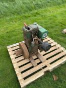 Lister D stationary engine. Serial No: 3691DM7 NB: Starting handle in office