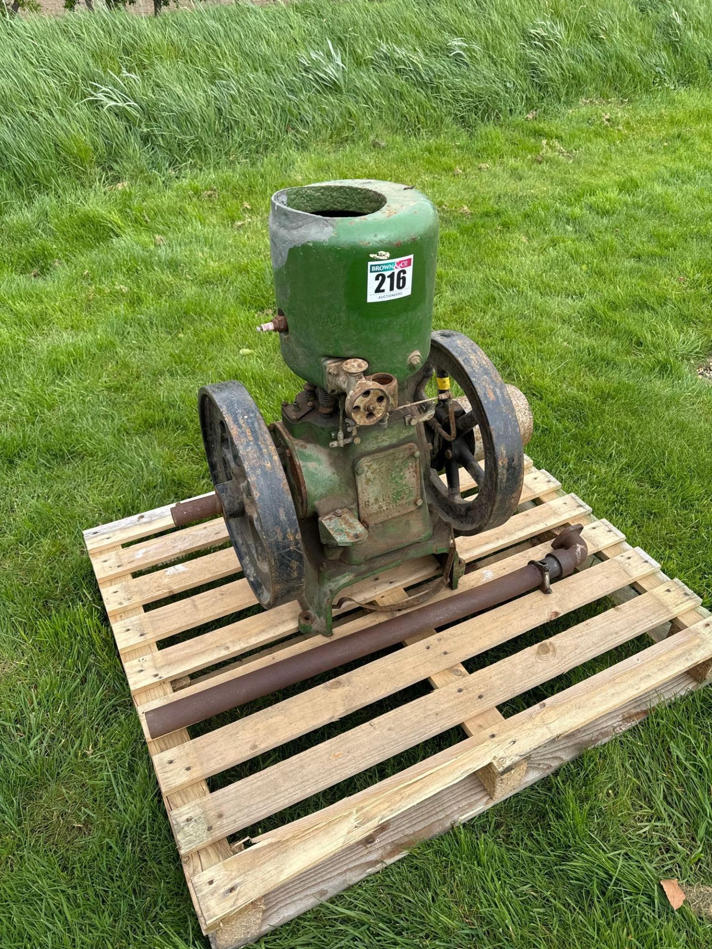 Lister Junior petrol stationary engine. Serial No: 3891DH7 NB: Starting handle in office