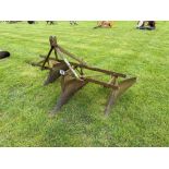 Massey Ferguson 5'4" tool bar frame with 3No ridging bodies. Serial No: P2771