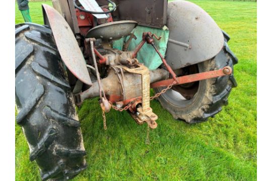 1954 Ferguson TEF 2wd diesel tractor with Clydebuilt cab, rear drawbar assembly and linkage on 11.2/ - Image 7 of 16