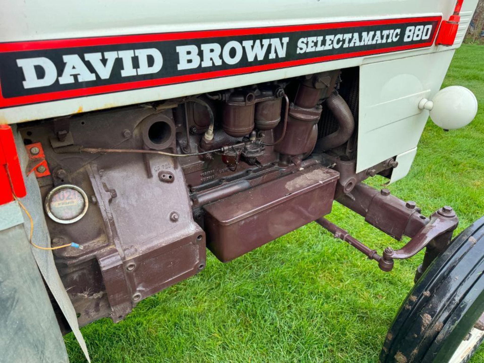 1968 David Brown 880 Selectamatic 2wd diesel tractor with canvas cab, rear hydraulic valve, PTO, rea - Image 11 of 19
