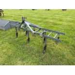 Ferguson 7' tool bar frame with 9No fixed tines