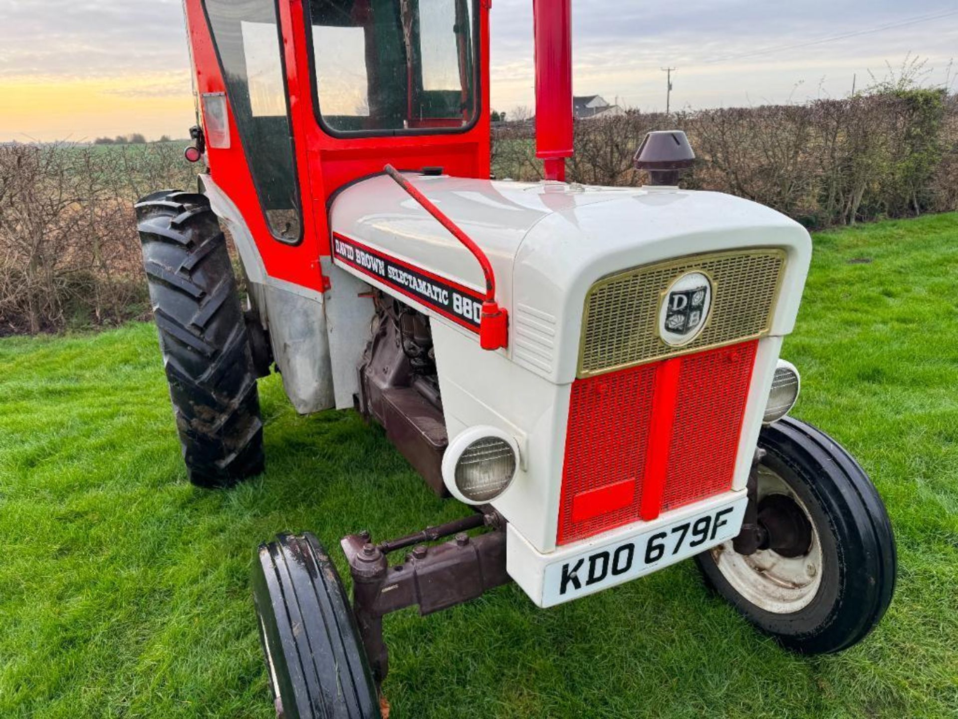 1968 David Brown 880 Selectamatic 2wd diesel tractor with canvas cab, rear hydraulic valve, PTO, rea - Image 14 of 19