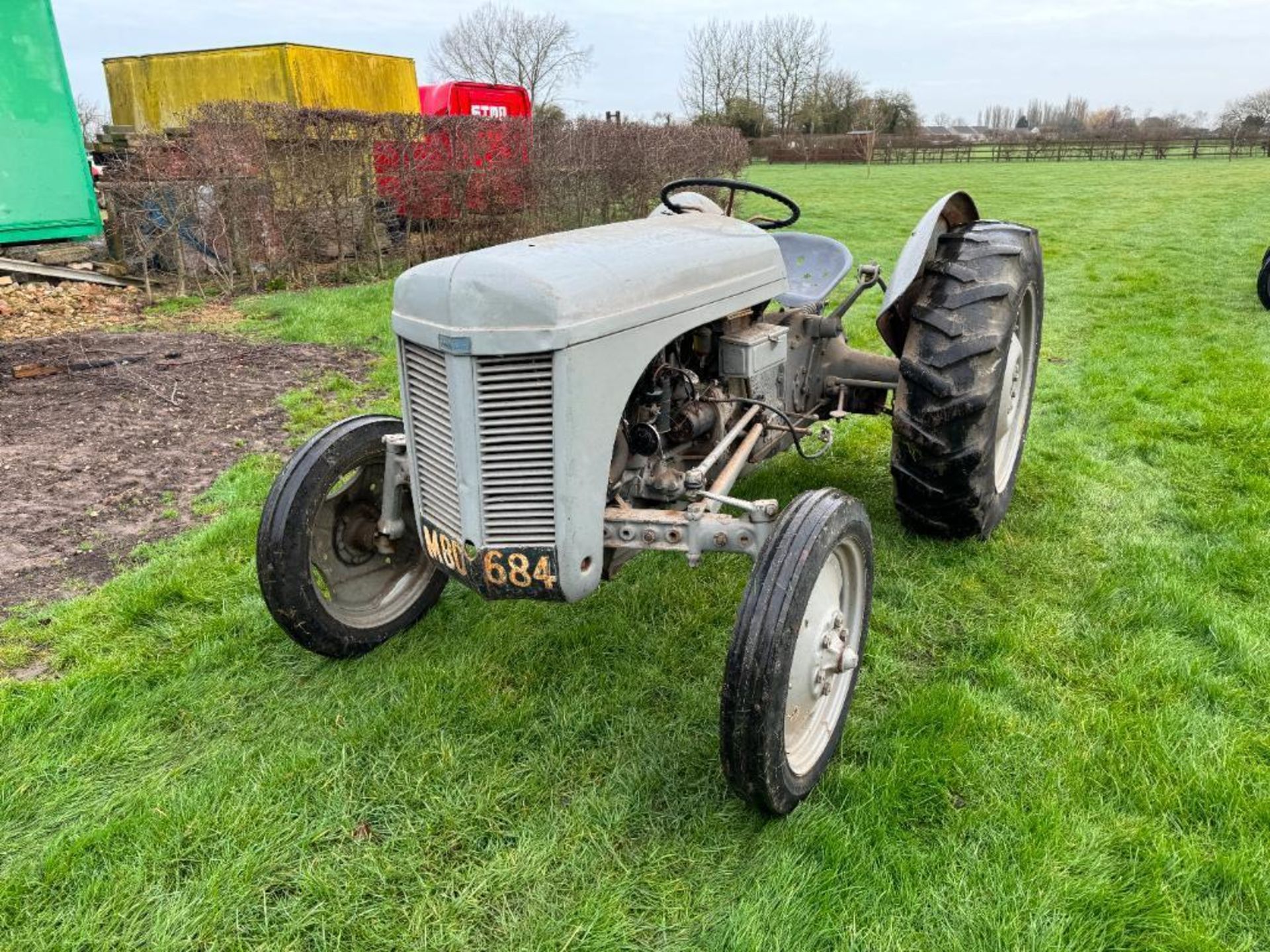 1955 Ferguson TED 2wd petrol paraffin tractor with underslung exhaust and linkage on 12.4-28 rear an - Image 2 of 11