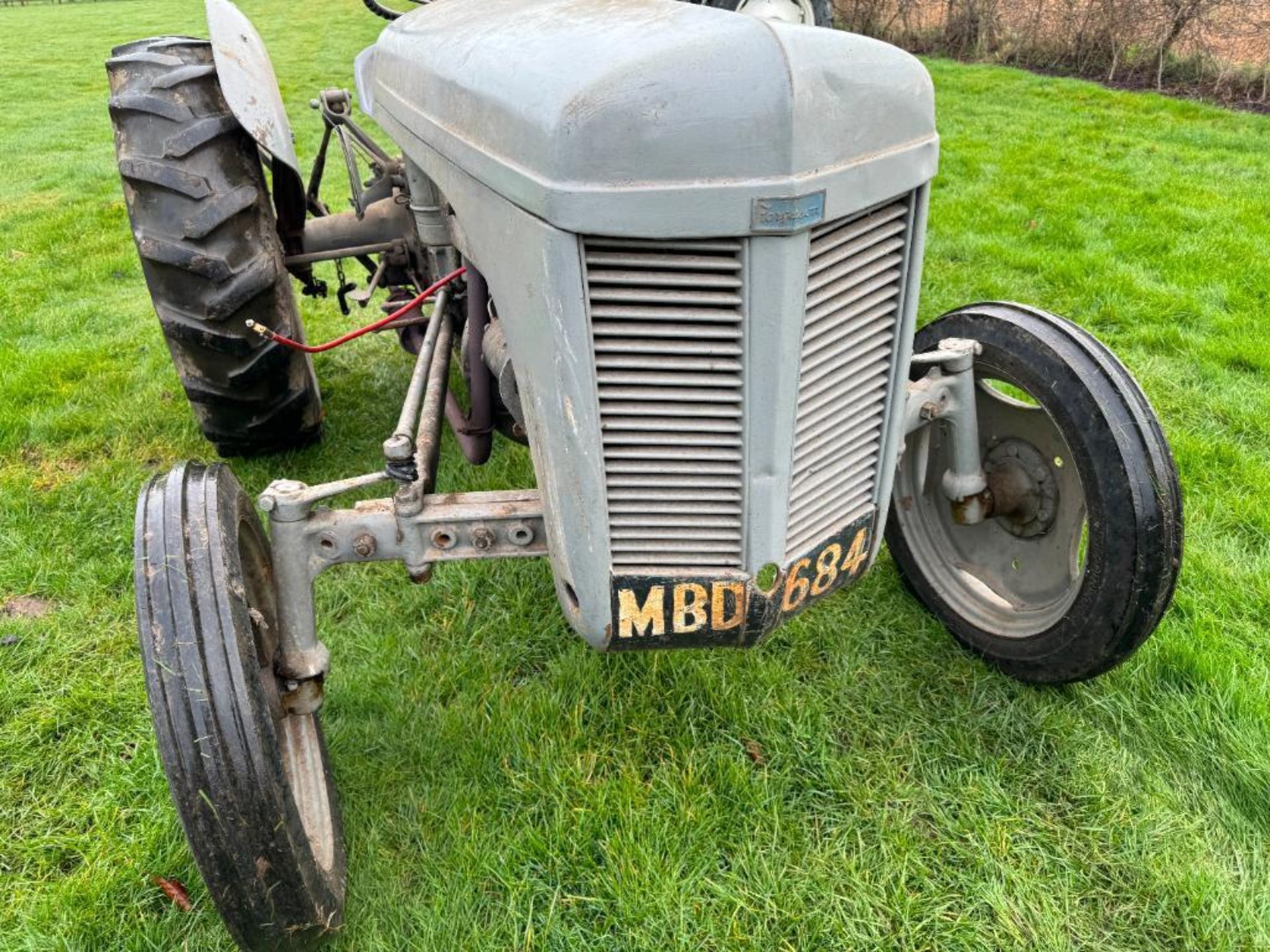 1955 Ferguson TED 2wd petrol paraffin tractor with underslung exhaust and linkage on 12.4-28 rear an - Image 11 of 11