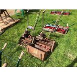 2No ATCO cylinder mowers
