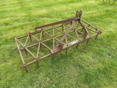 Vintage duck foot harrow, linkage mounted