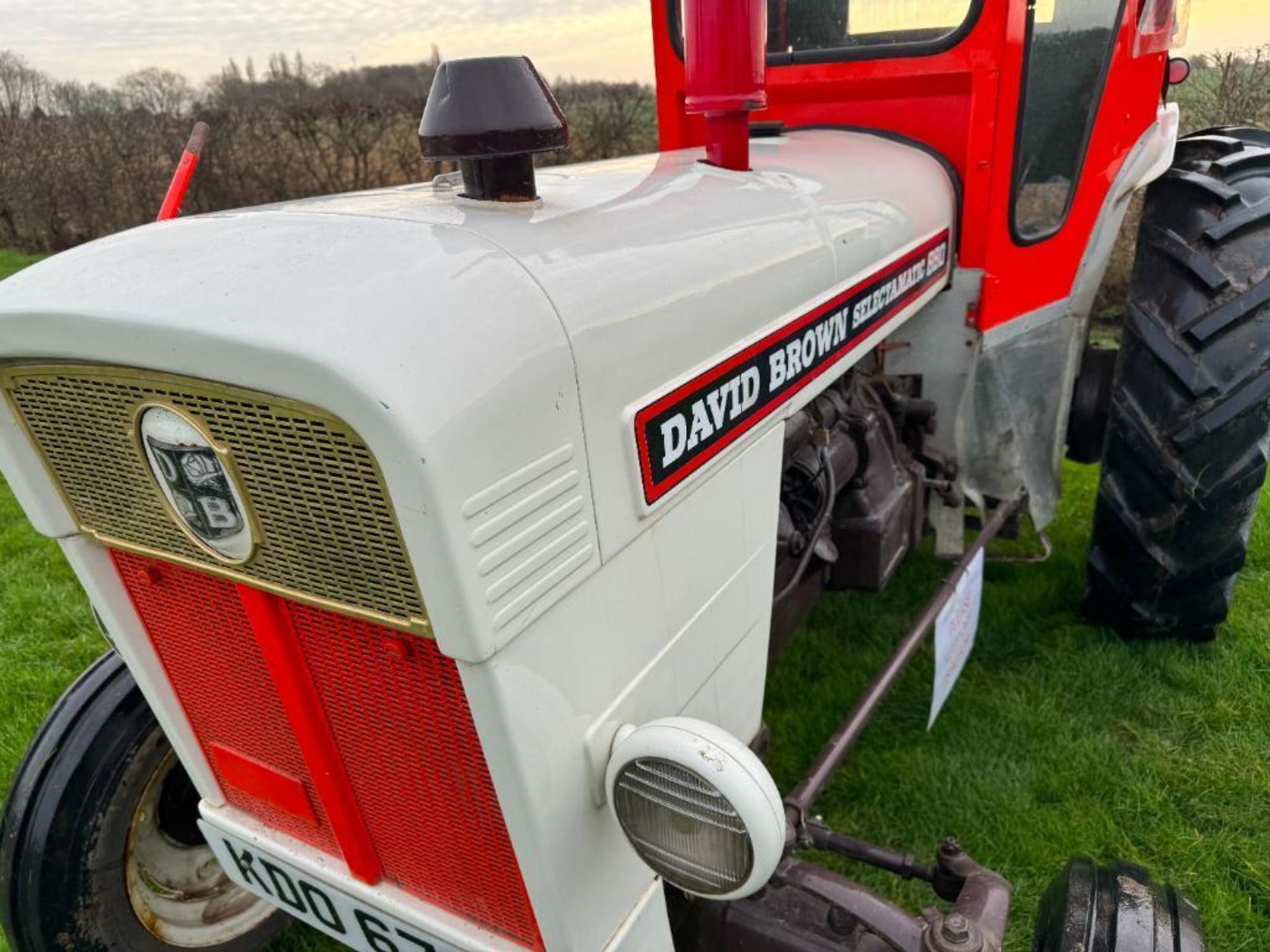 1968 David Brown 880 Selectamatic 2wd diesel tractor with canvas cab, rear hydraulic valve, PTO, rea - Image 15 of 19
