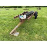 Ferguson single axle trailer chassis on 7.50-16 wheels and tyres