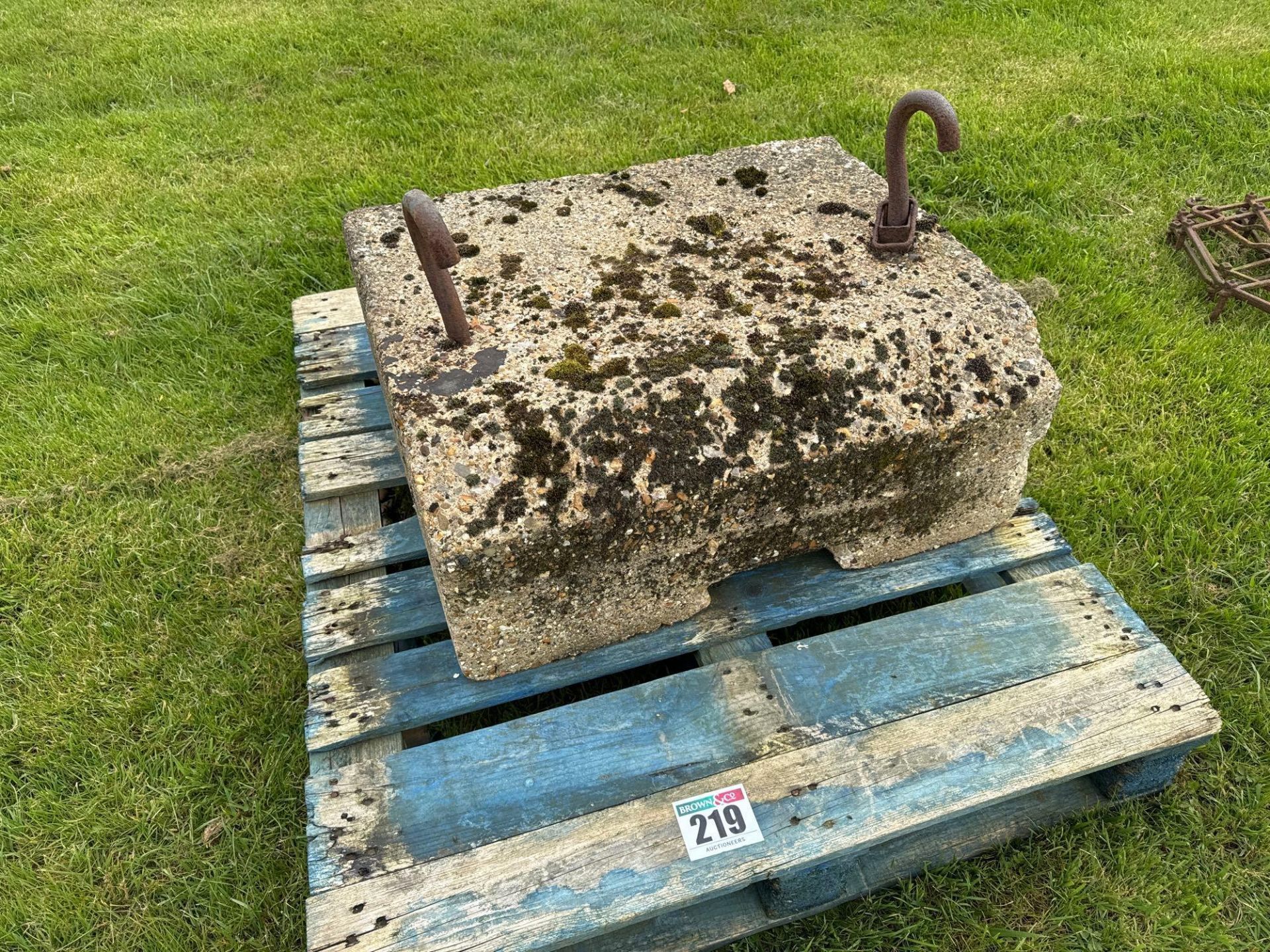 Concrete rear weight