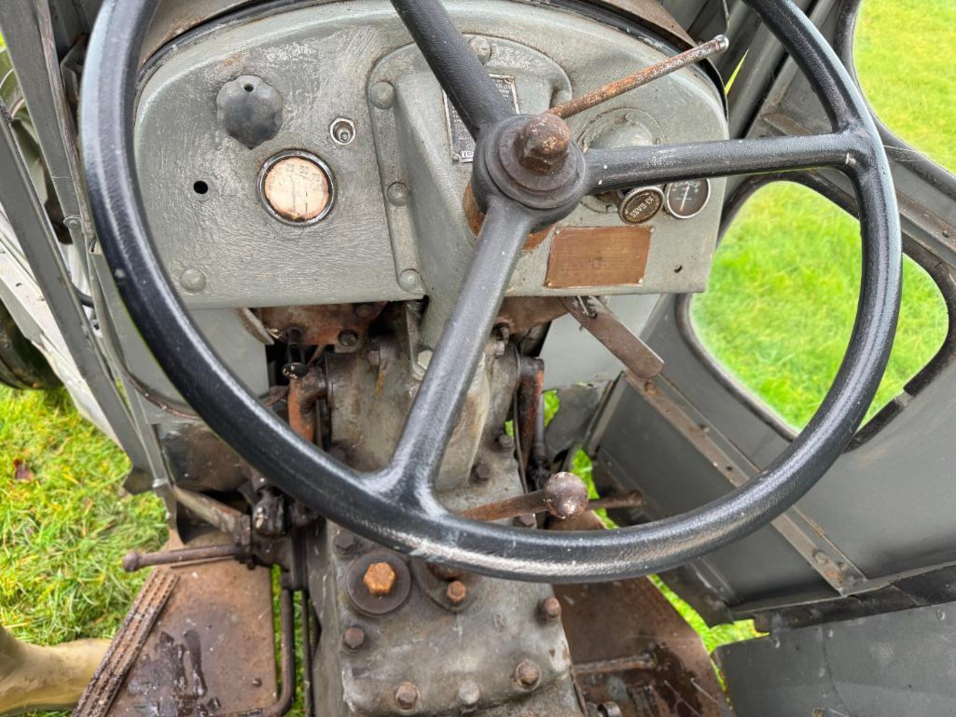 1954 Ferguson TEF 2wd diesel tractor with canvas cab, pick up hitch and rear linkage on 11.2-28 rear - Bild 15 aus 16