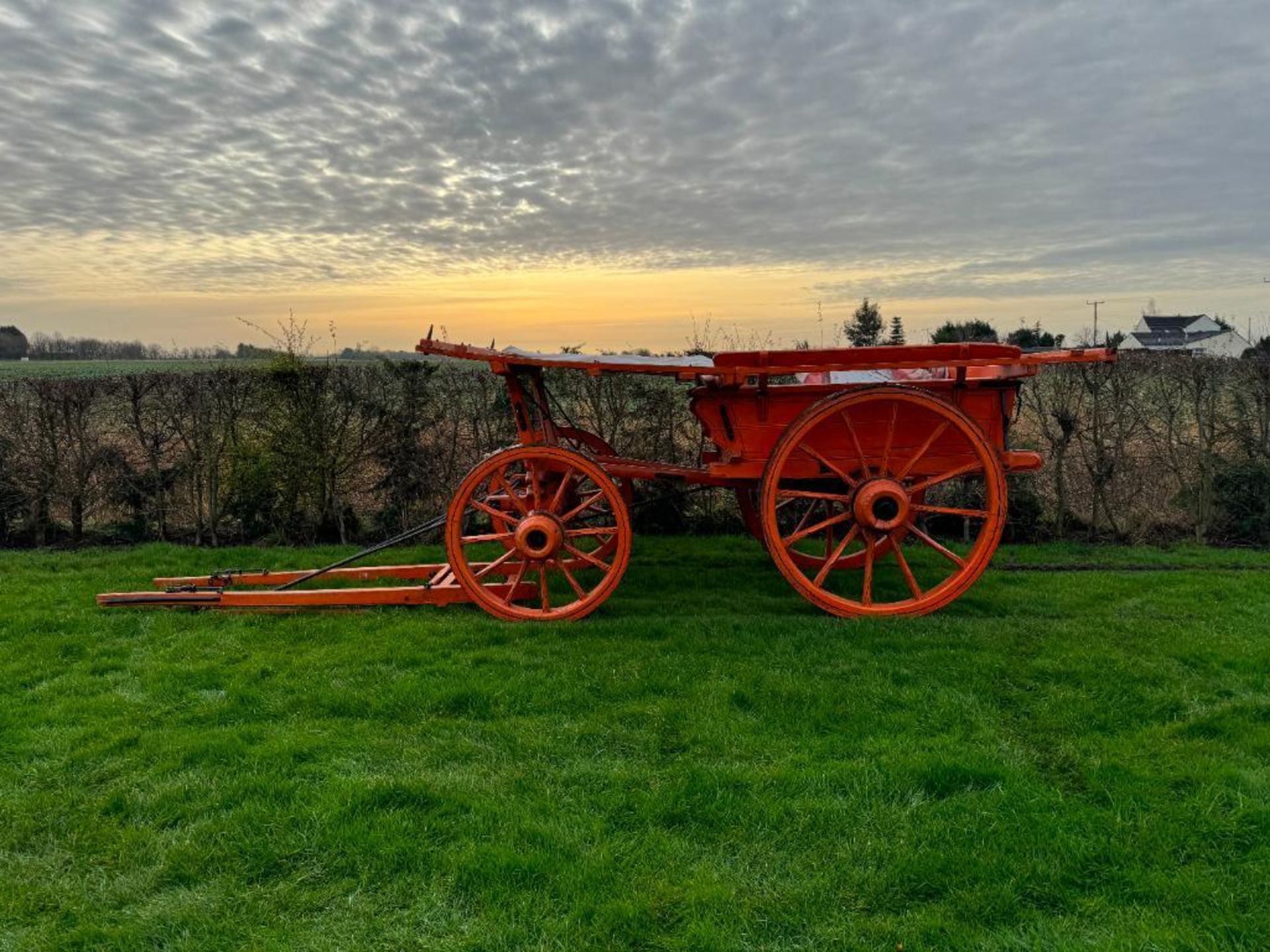 Cooke & Sons of Lincoln Ltd Hermaphrodite 4 wheel horse drawn wagon with additional tractor drawbar - Image 6 of 10