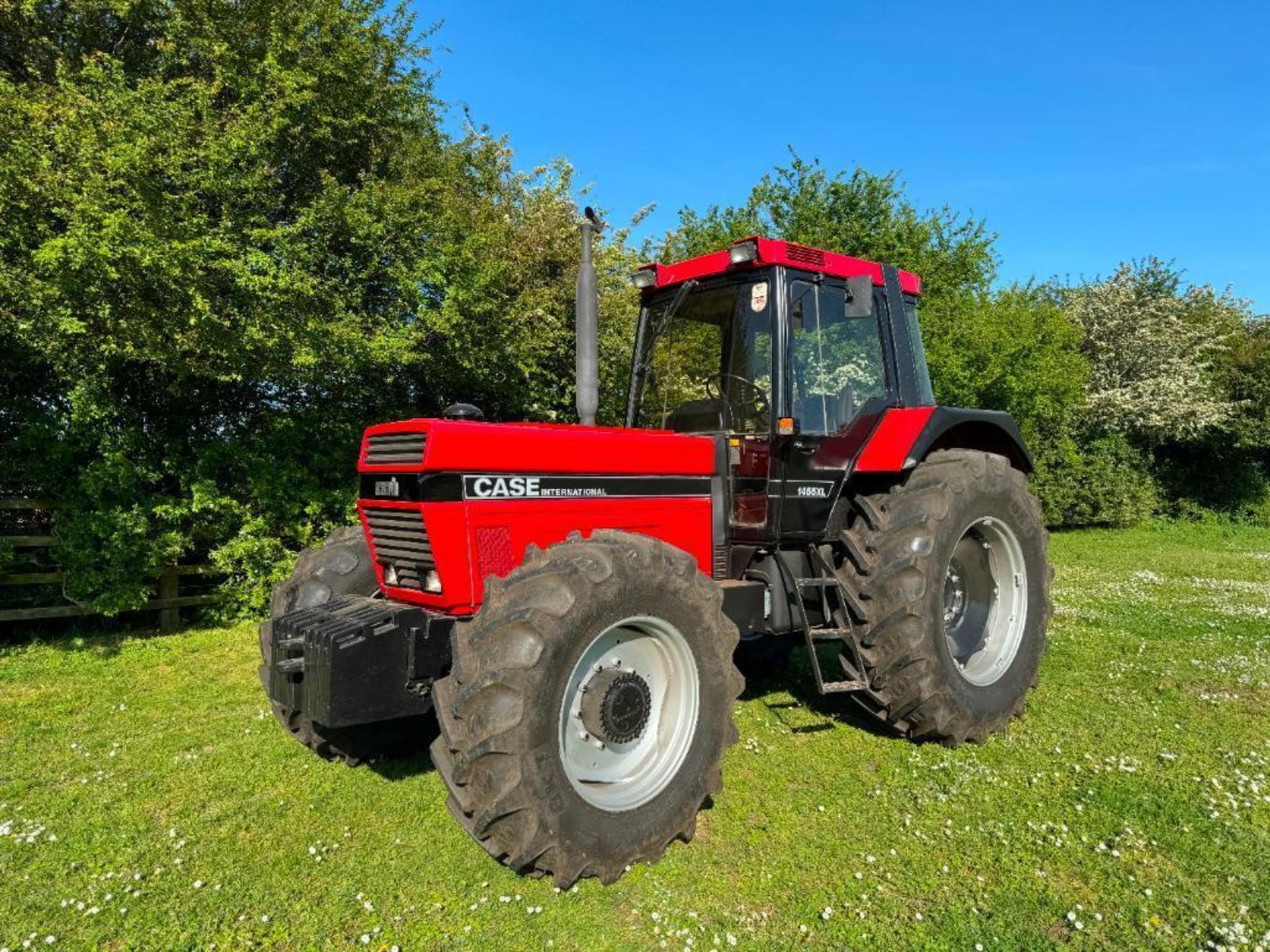 1987 Case International 1455XL 4wd tractor with 14no front wafer weights, 2 manual double acting spo - Image 15 of 27